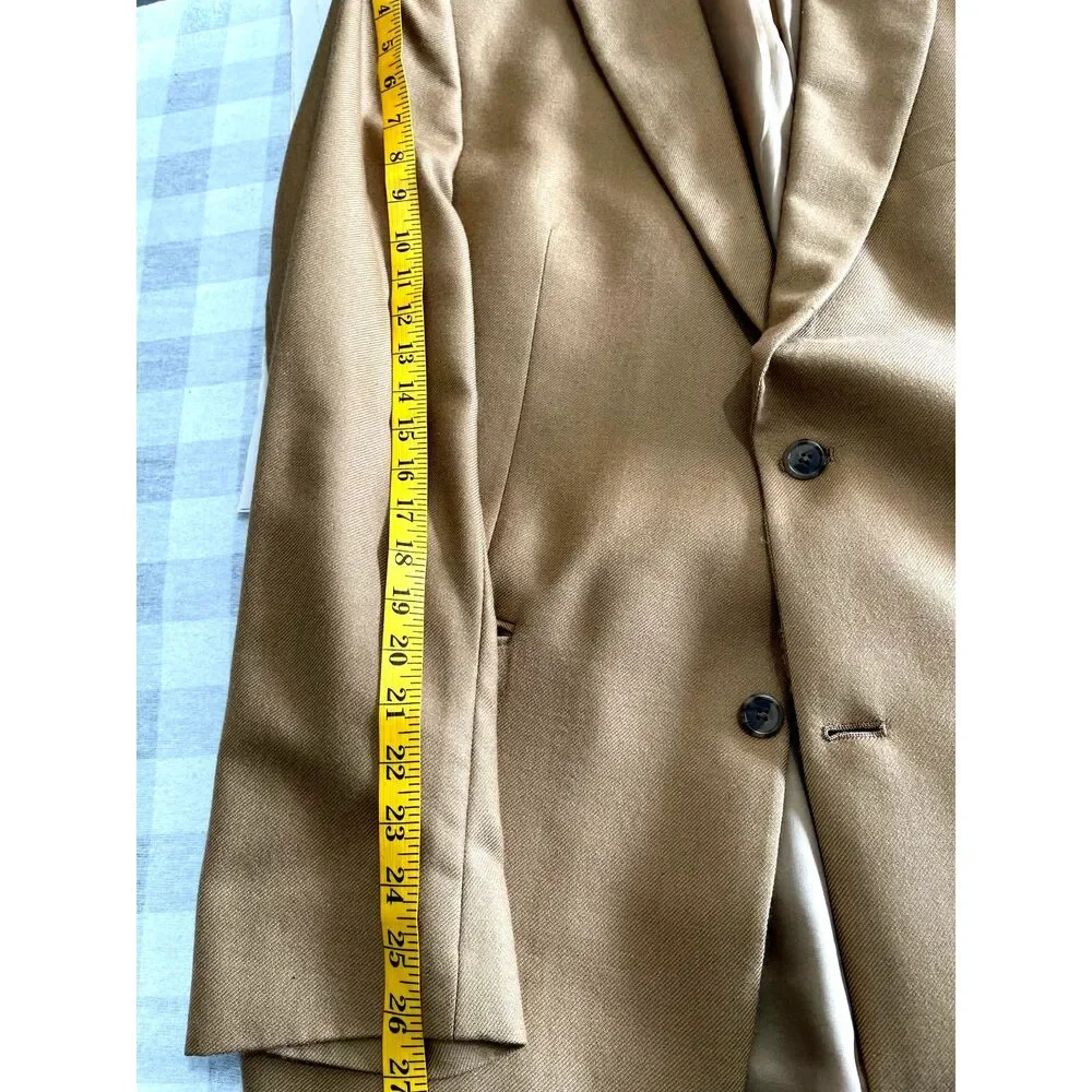Hart Schaffner Marx Gold Trumpeter Loro Piana Sport Coat Blazer Cashmere 42L VTG